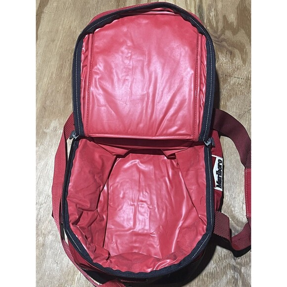 marlboro insulated cooler Duffel Bag Red Large - Picture 10 of 13